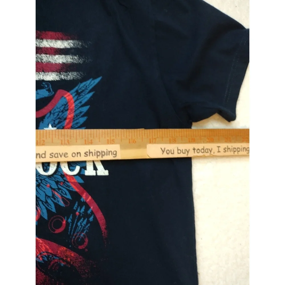 Hard Rock American Eagle Guitar Tee Navy Men's‎ M
